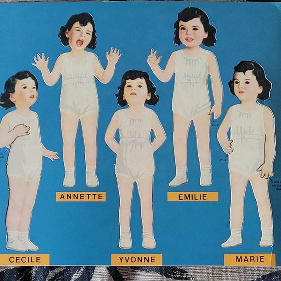 The Dionne Quintuplets Paper Dolls Book Unused - Picture 13 of 14